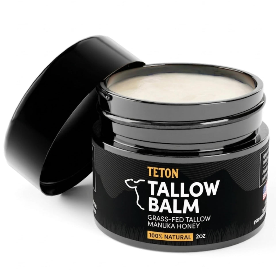 TETON front jar packaging showing label and 50ml glass benefit: clear branding and compact size
