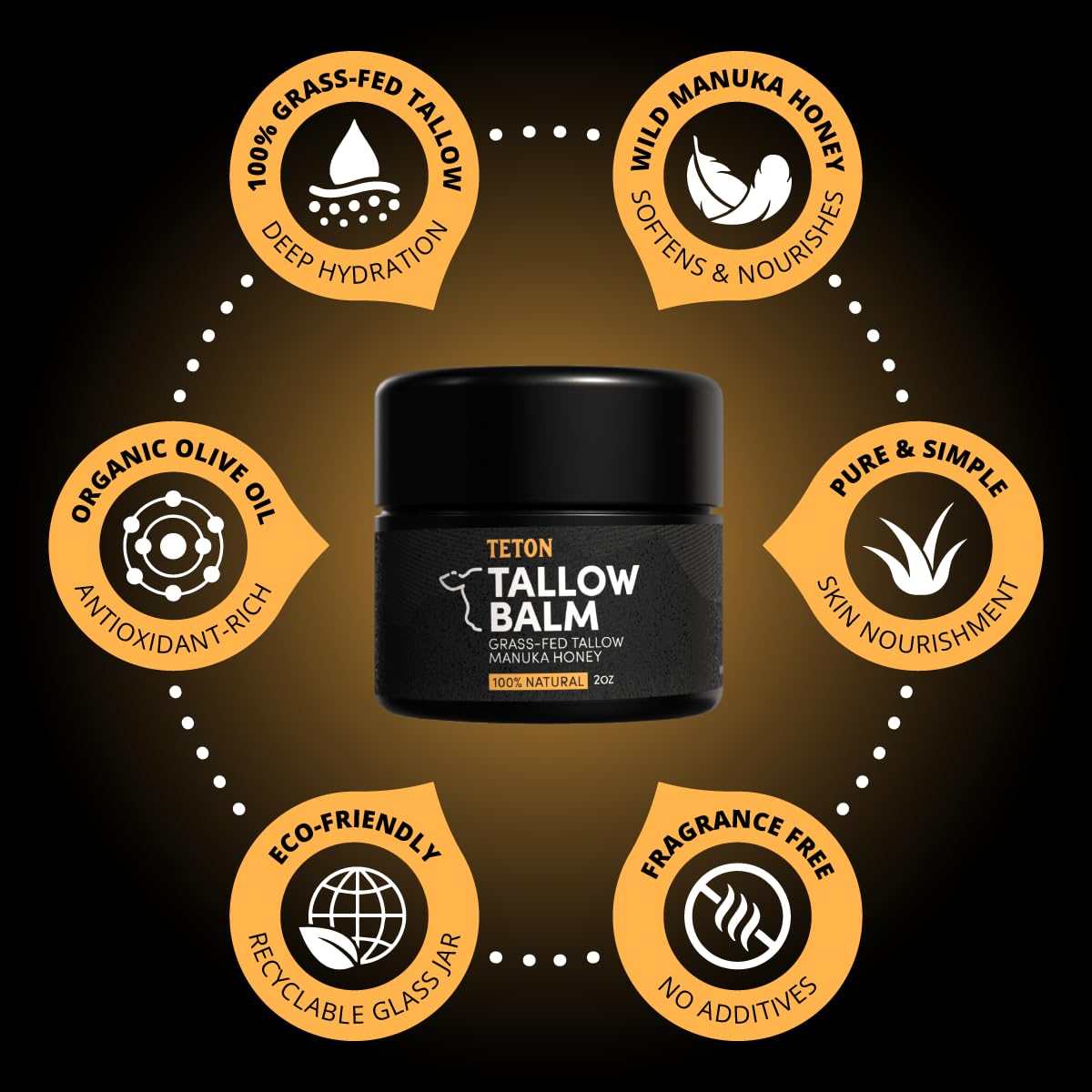 TETON on bathroom shelf lifestyle scene benefit: complements minimalist skincare routines