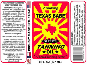 Texas Babe application on arm closeup, brand demonstrating even, hydrated finish