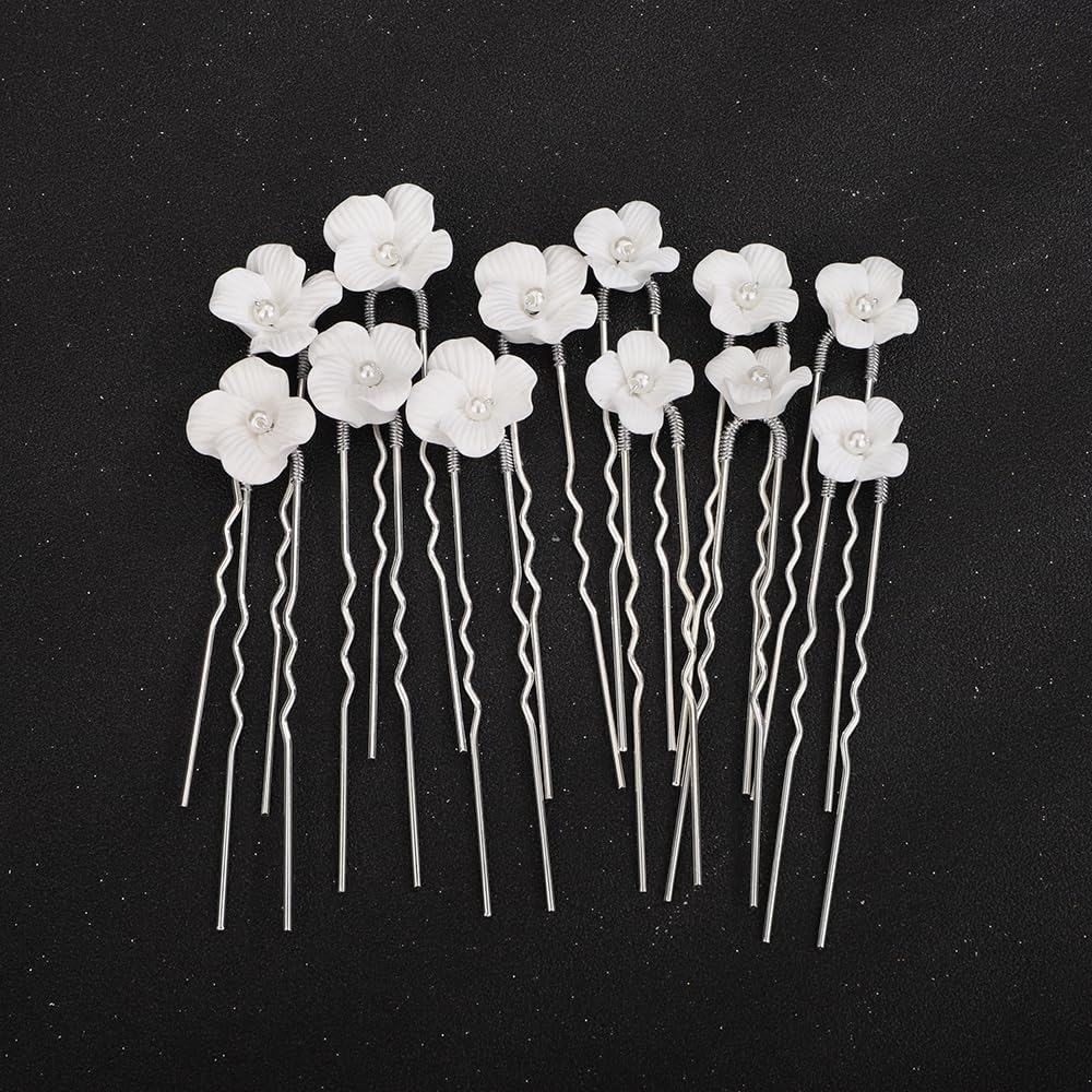 Teyglen front packaging showing 12 silver floral pins for easy selection