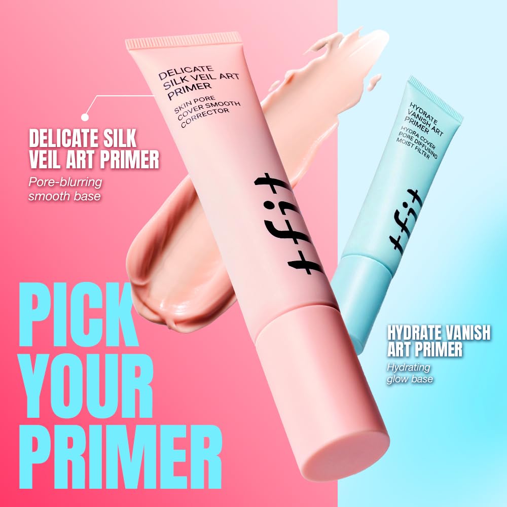 TFIT primer tucked inside makeup bag for on-the-go long-wear benefit