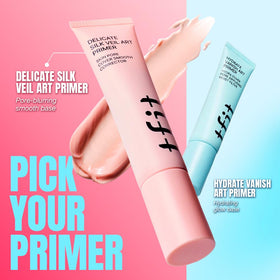 TFIT primer tucked inside makeup bag for on-the-go long-wear benefit