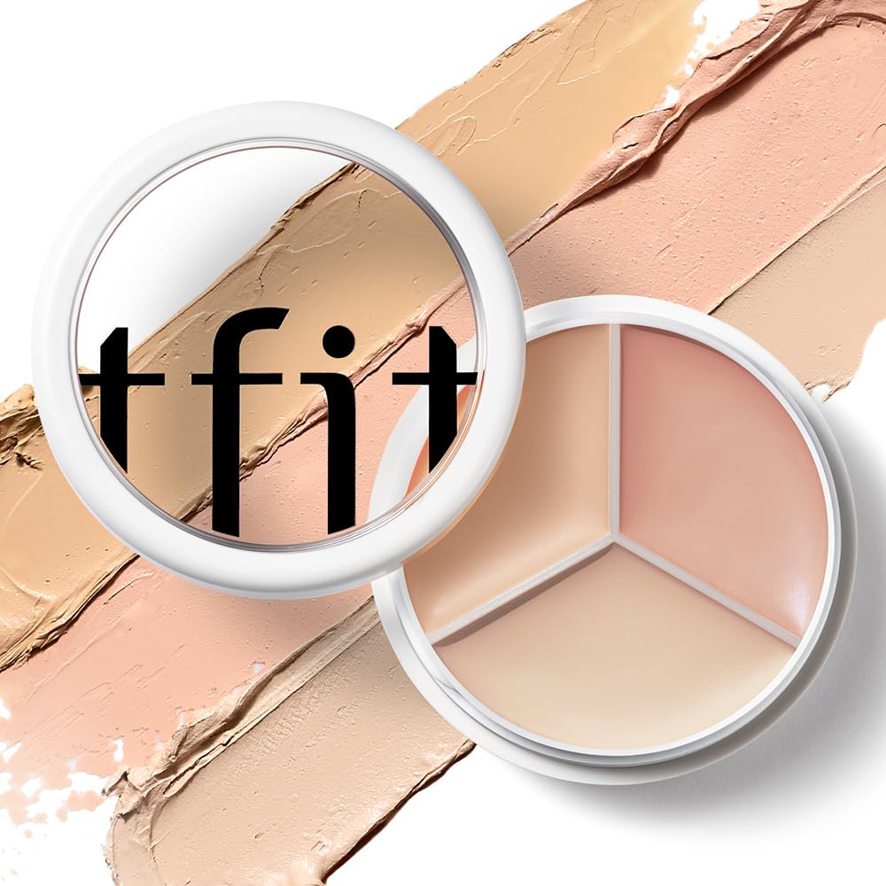 TFIT creamy concealer swatched close-up demonstrating blendable texture benefit