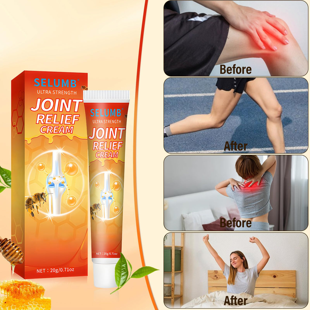 TFSUDI cream applied to back and neck showing easy massage absorption benefit