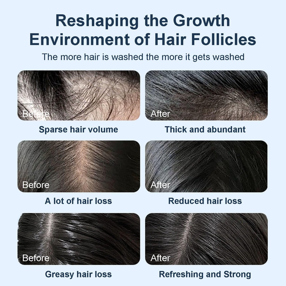 Tgideas after wash hair showing added volume and improved body