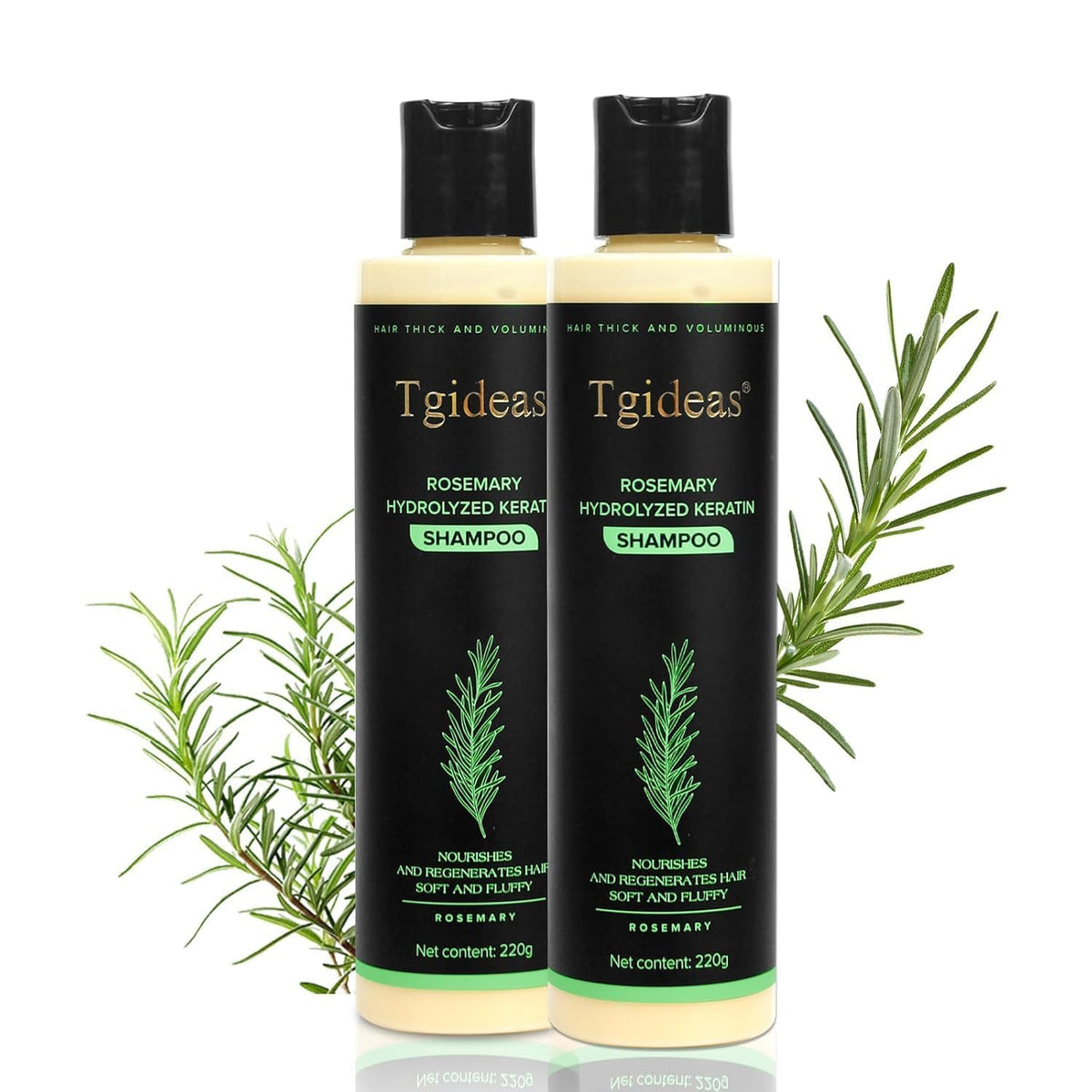 Tgideas front packaging showing volumizing shampoo and benefits