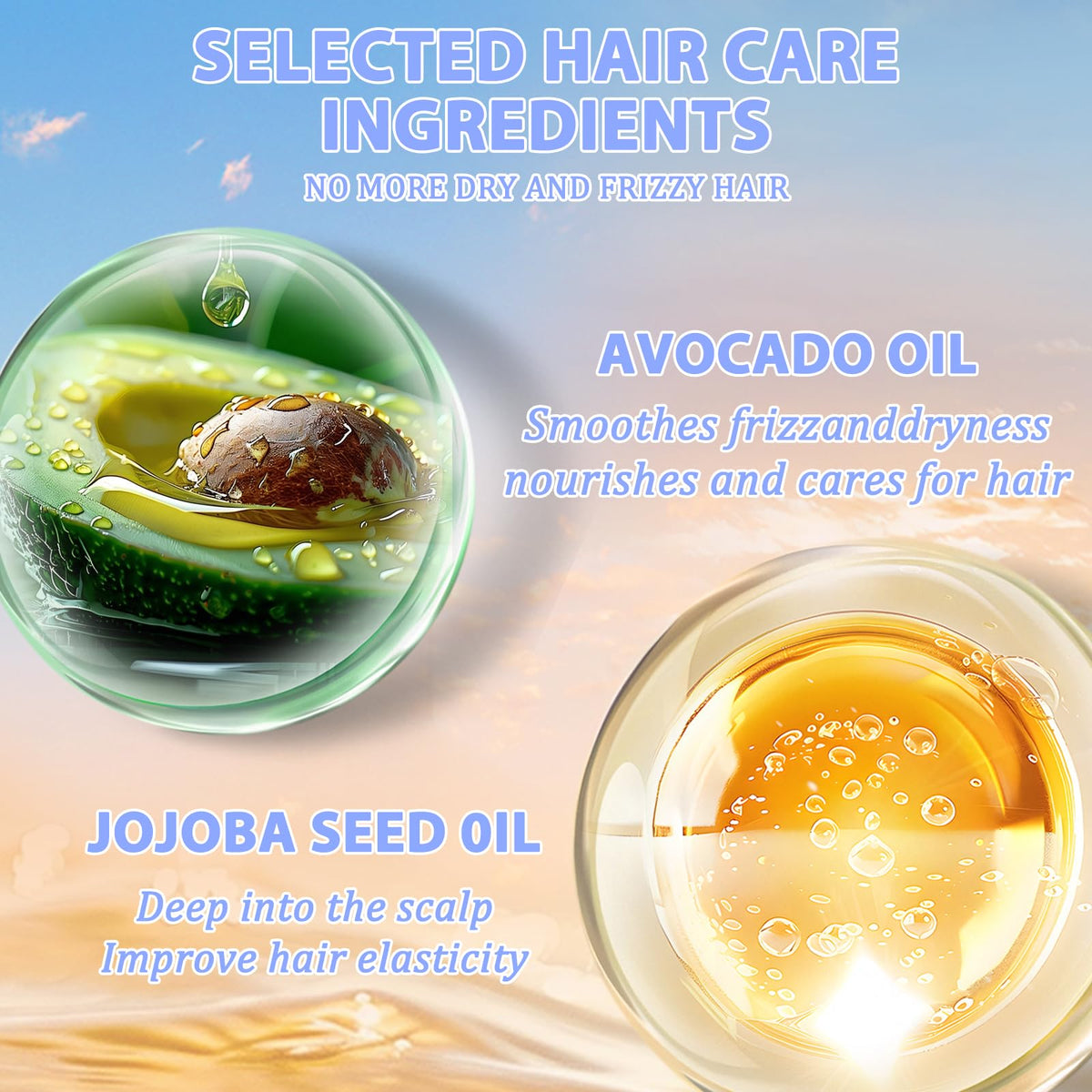 Tgideas oil droplet texture highlighting nourishing oils for smooth, hydrated hair