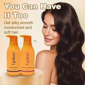 Tgideas ingredient arrangement with argan and peptides illustrating natural support