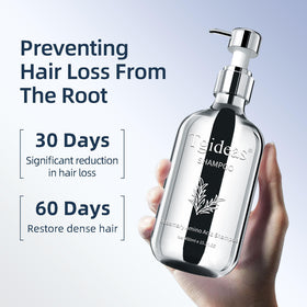 Tgideas label close-up highlighting rosemary and amino acids benefits