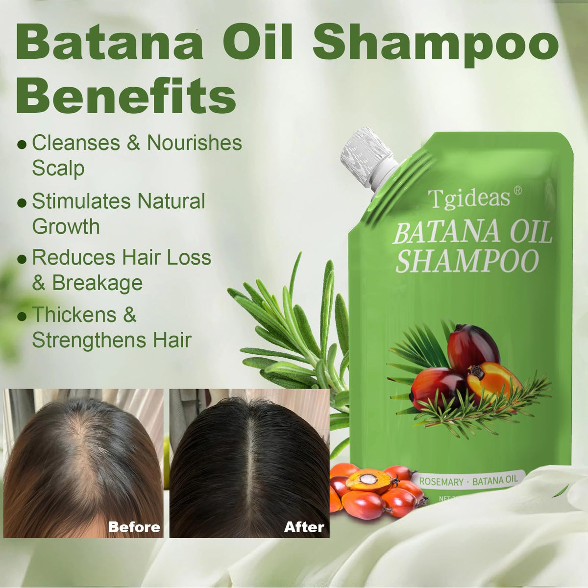 close-up of Tgideas label highlighting ingredients and clean formula