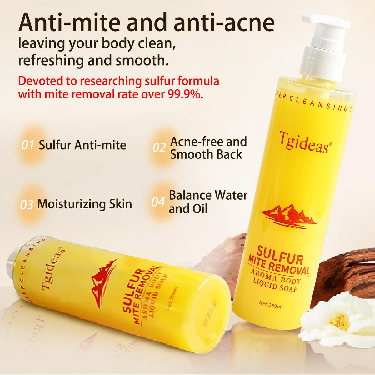 Tgideas creamy lather close-up showing gentle texture and cleansing action