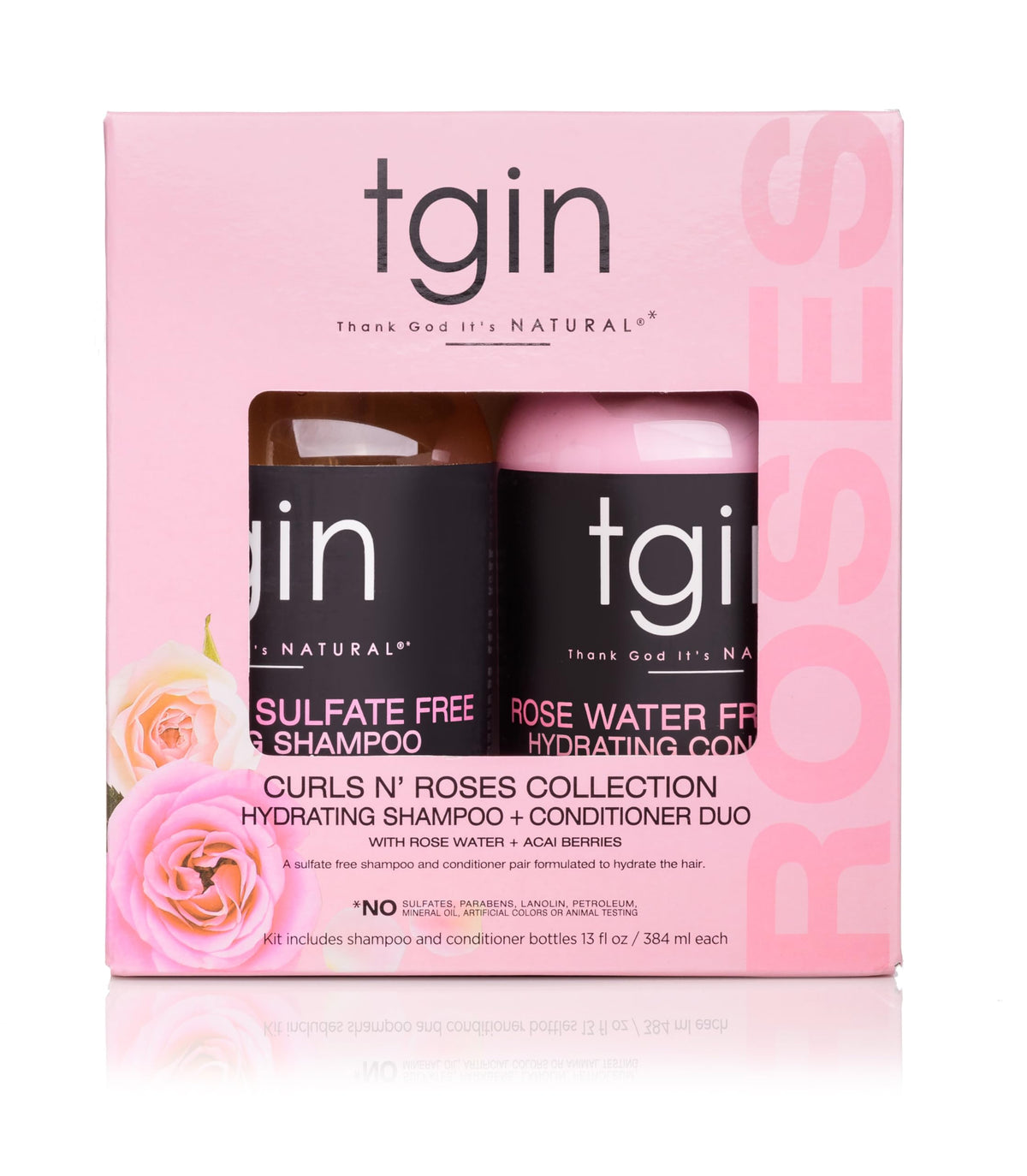 tgin product being applied to wet curly hair to show detangling and frizz reduction benefit