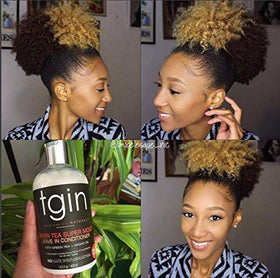 tgin applied to wet hair showing improved combing and detangling