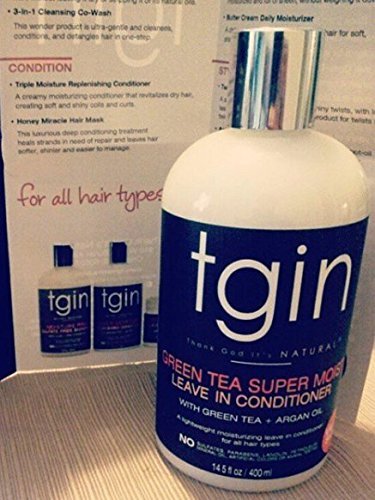 tgin ingredients close-up highlighting green tea and argan oil nourishment