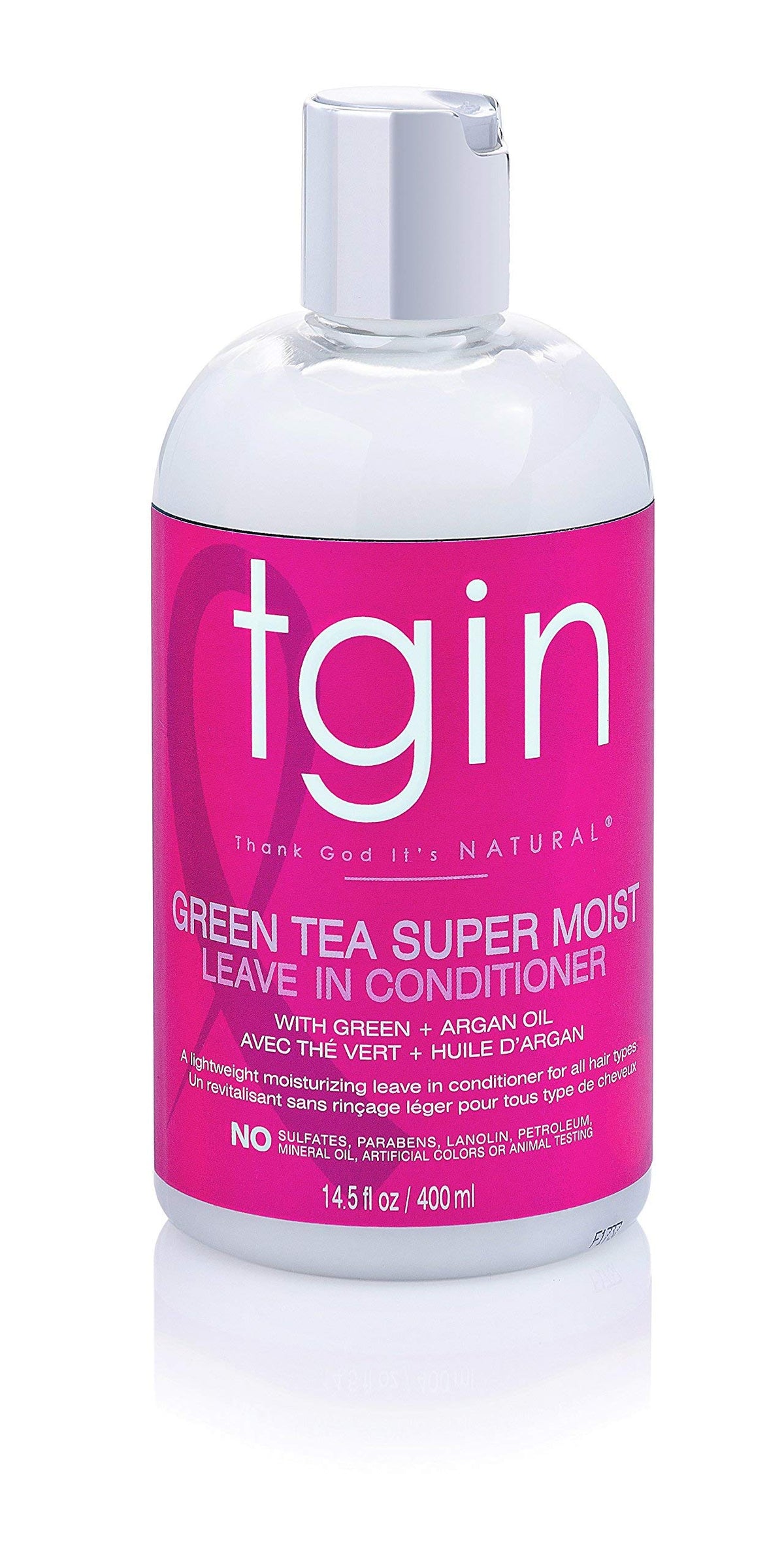 tgin bottle on bathroom shelf in lifestyle setting suggesting daily use