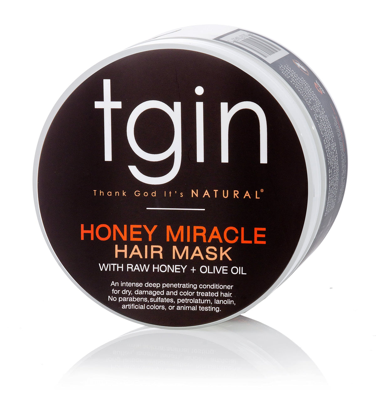 tgin front jar showing label and 12 oz size for clear product ID and trust