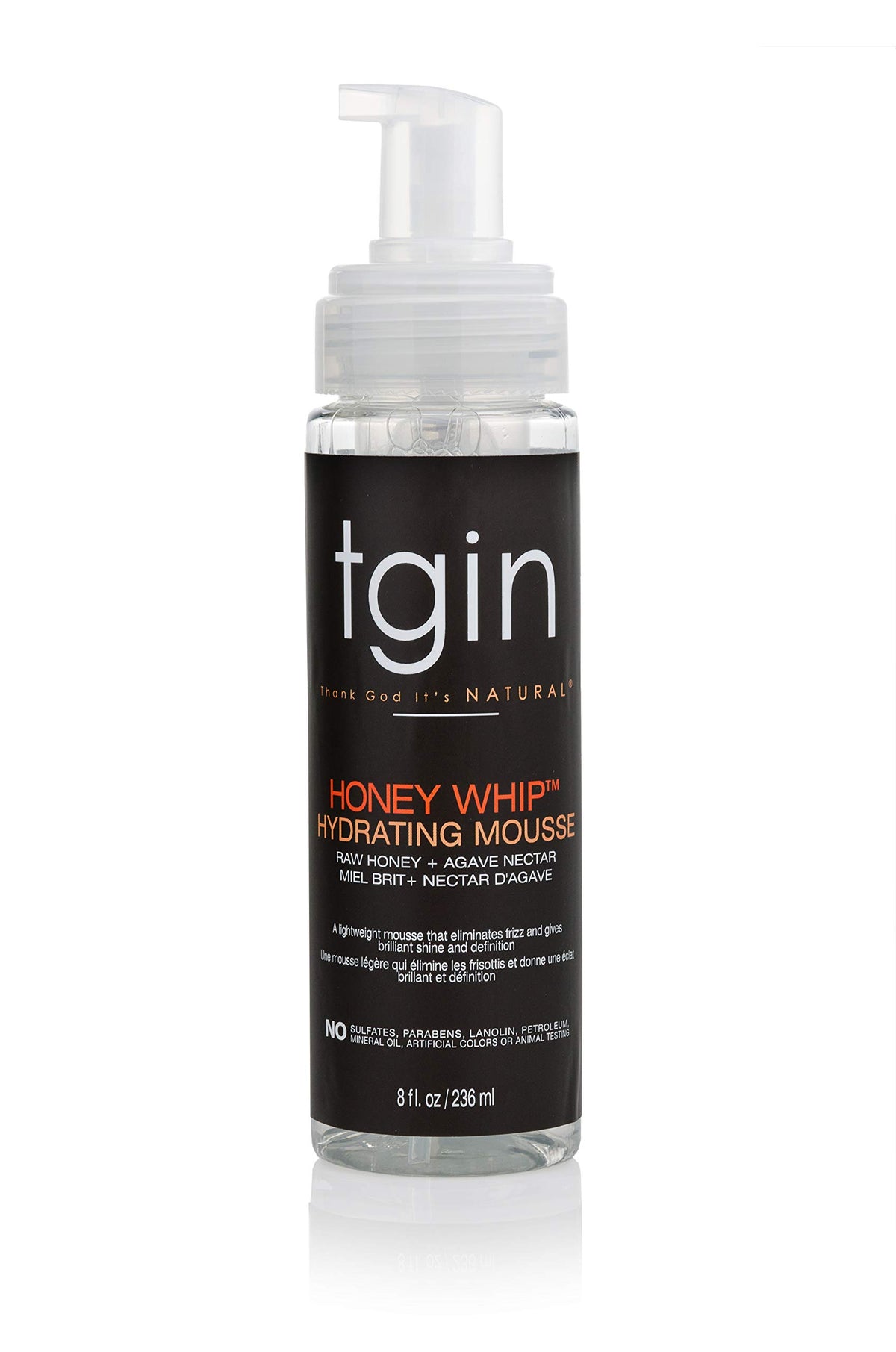 tgin Honey Whip front packaging showing brand and product benefit