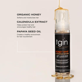 tgin Honey Whip on a bathroom shelf lifestyle shot promoting daily use