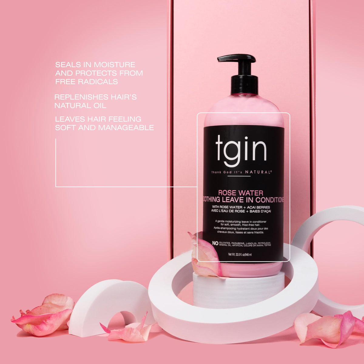 tgin dispensing product from pump highlighting easy application benefit