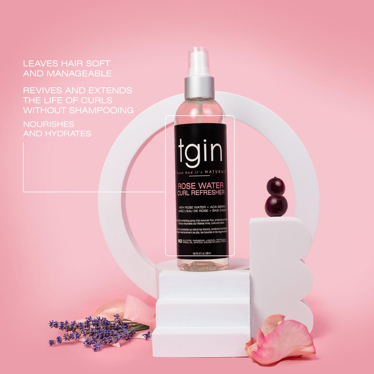 tgin product texture on hand displaying clear lightweight formula and hydration