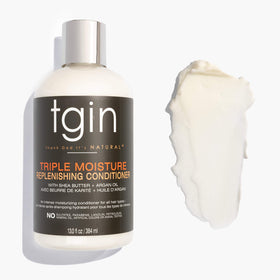 tgin shampoo bottle label close-up showing sulfate-free benefit