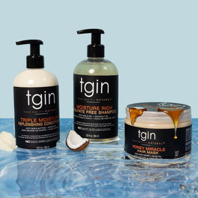 tgin 13 oz bottles beside common items to show true size