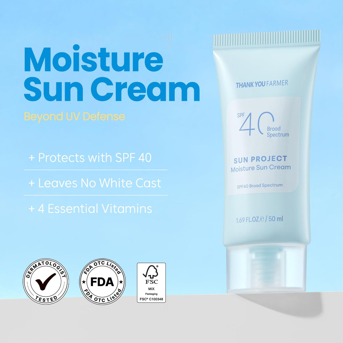 THANKYOU FARMER cream texture close-up highlighting hydration