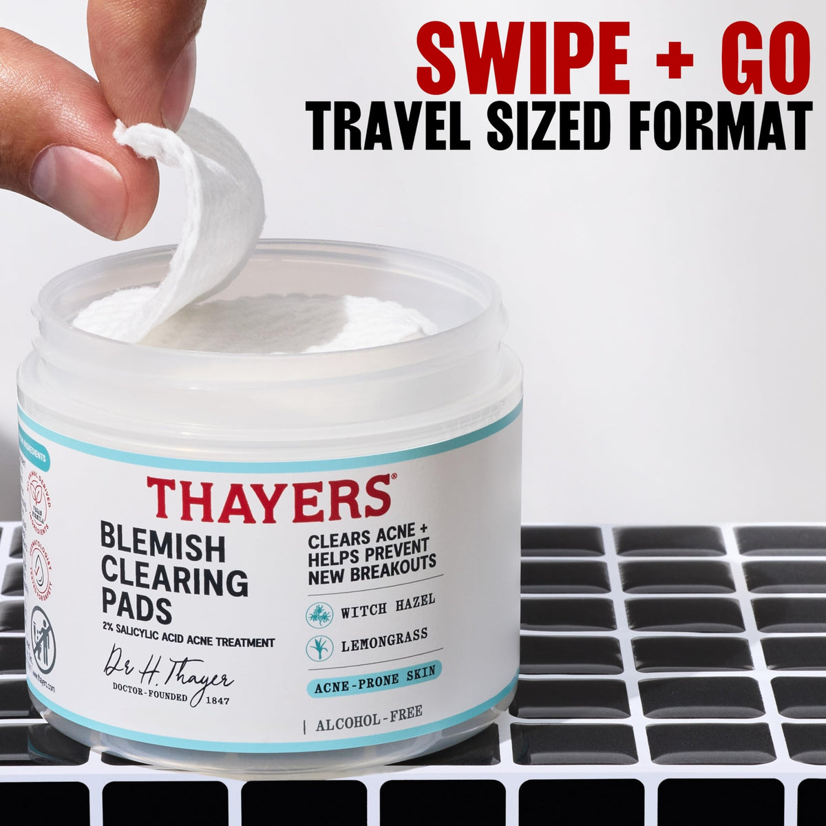 THAYERS before and after skin texture comparison showing clearer pores
