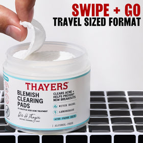 THAYERS before and after skin texture comparison showing clearer pores