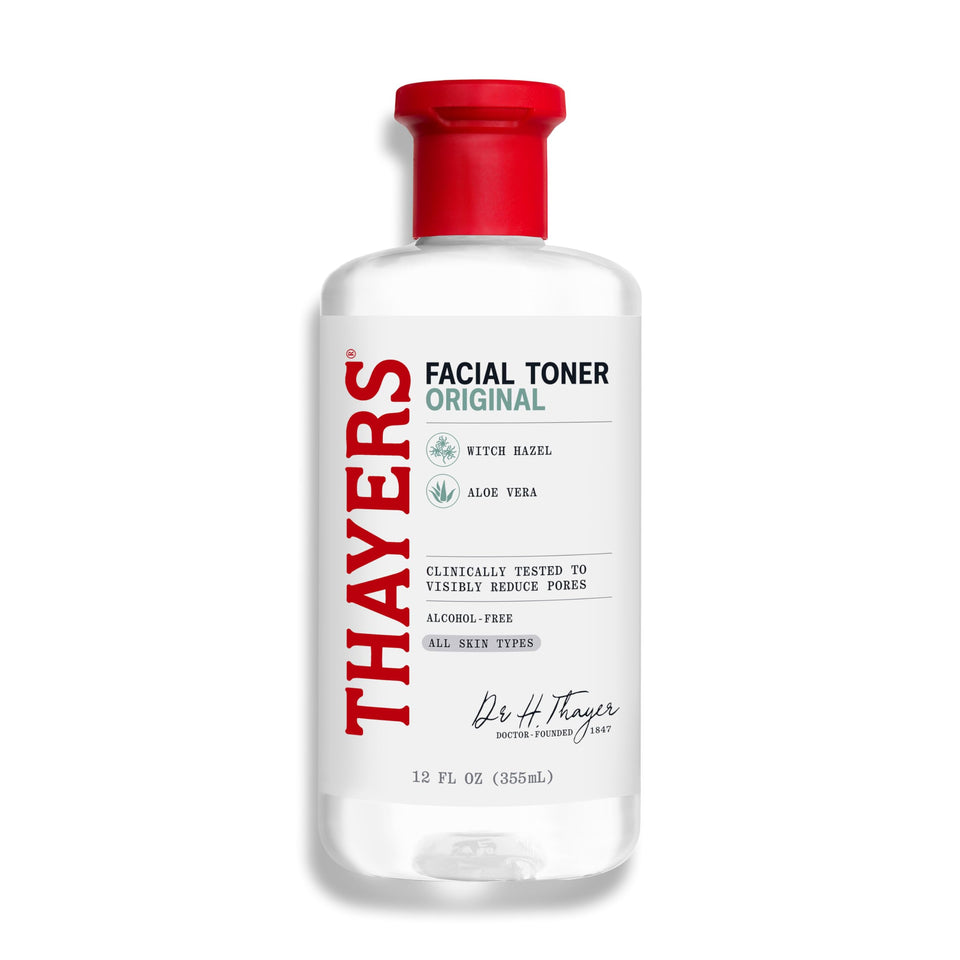 THAYERS front packaging 12 oz bottle showing clean design and benefits