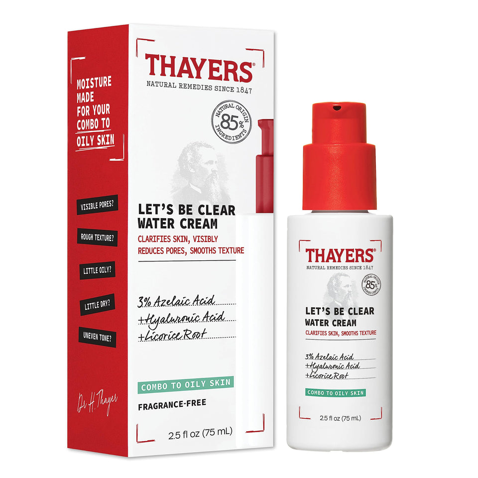 THAYERS front packaging jar showing product and clean design benefit clarity