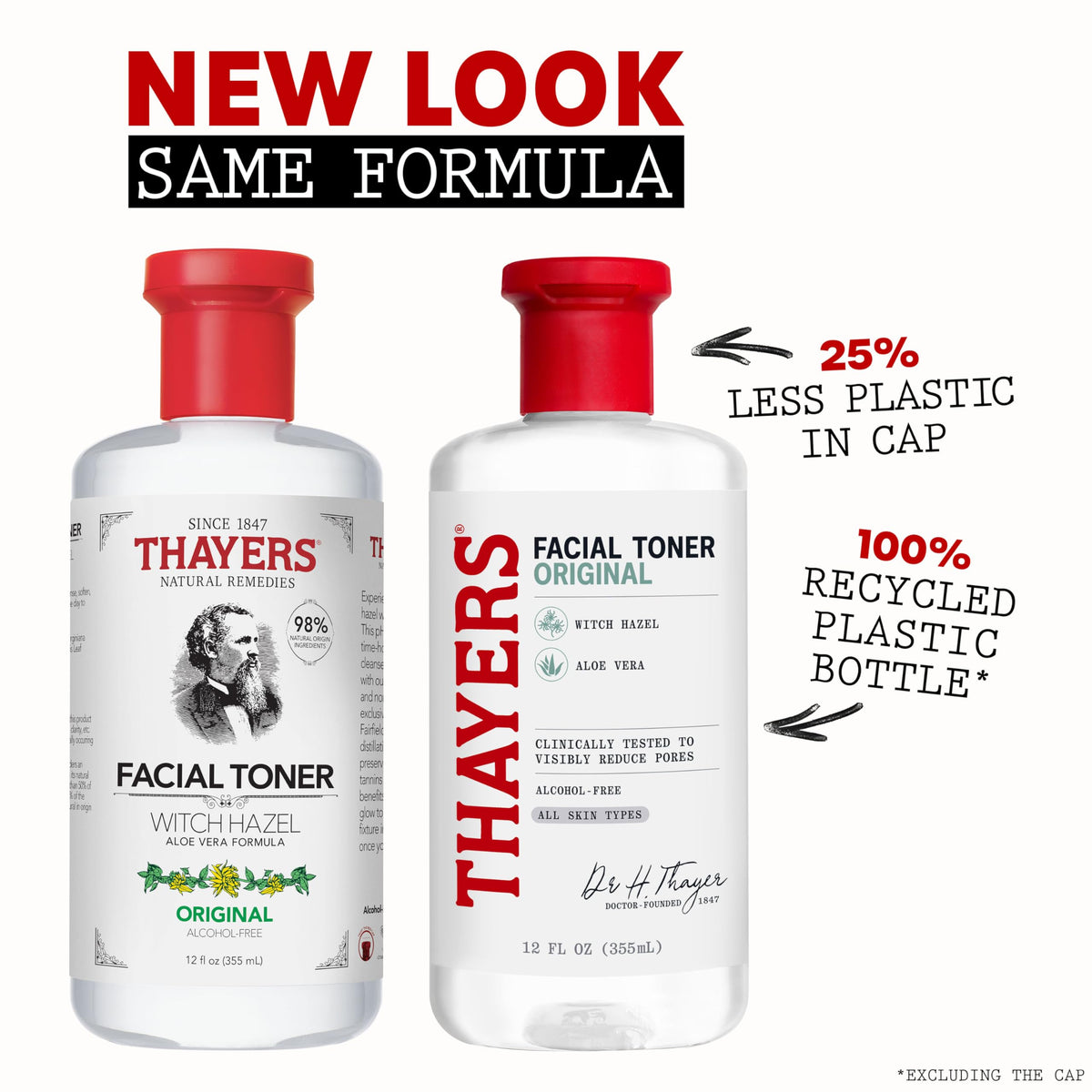 THAYERS label close-up highlighting ingredients and natural sourcing