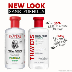 THAYERS label close-up highlighting ingredients and natural sourcing