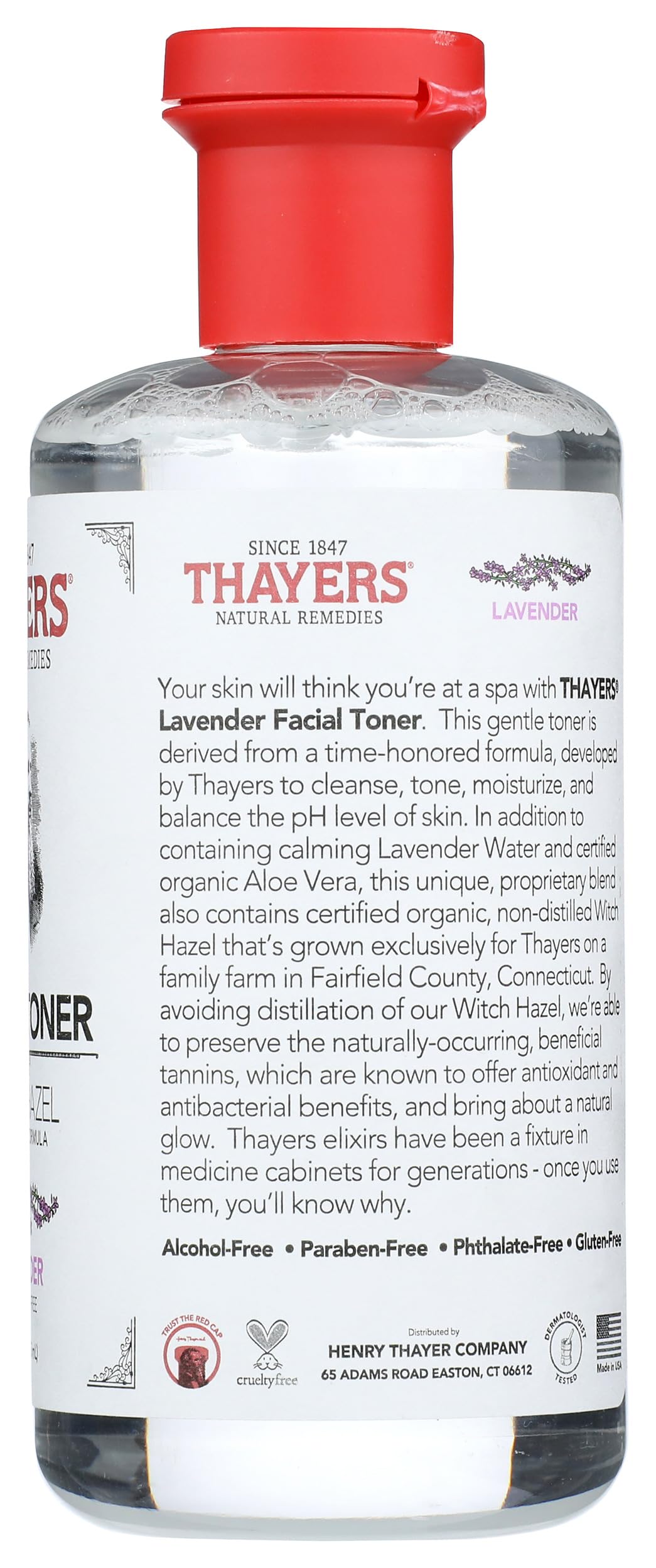 THAYERS in bathroom setting showing how toner fits morning skincare routines