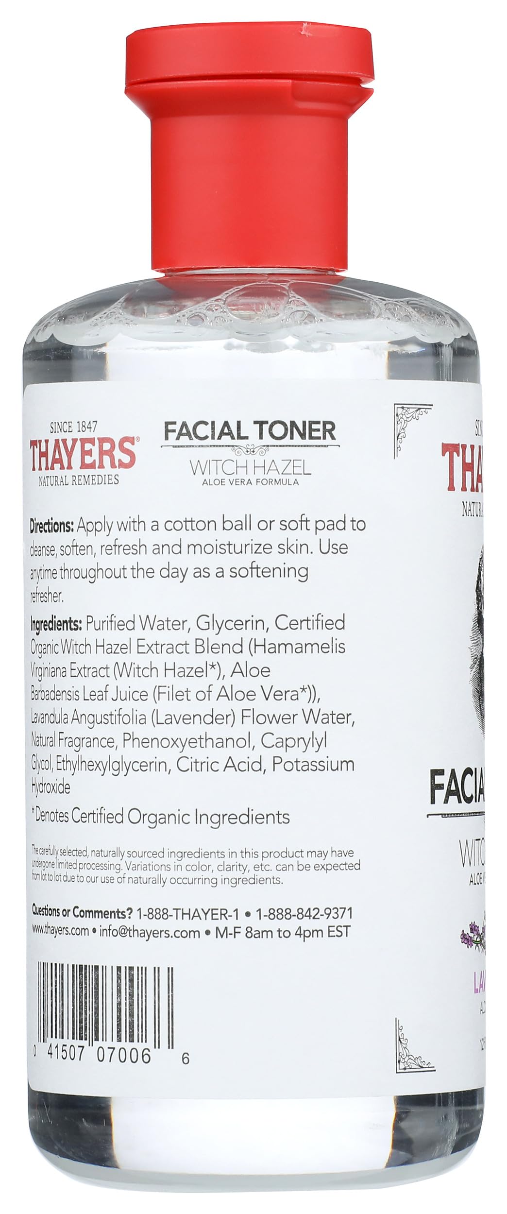 THAYERS close-up lavender sprig to emphasize calming scent and natural extracts