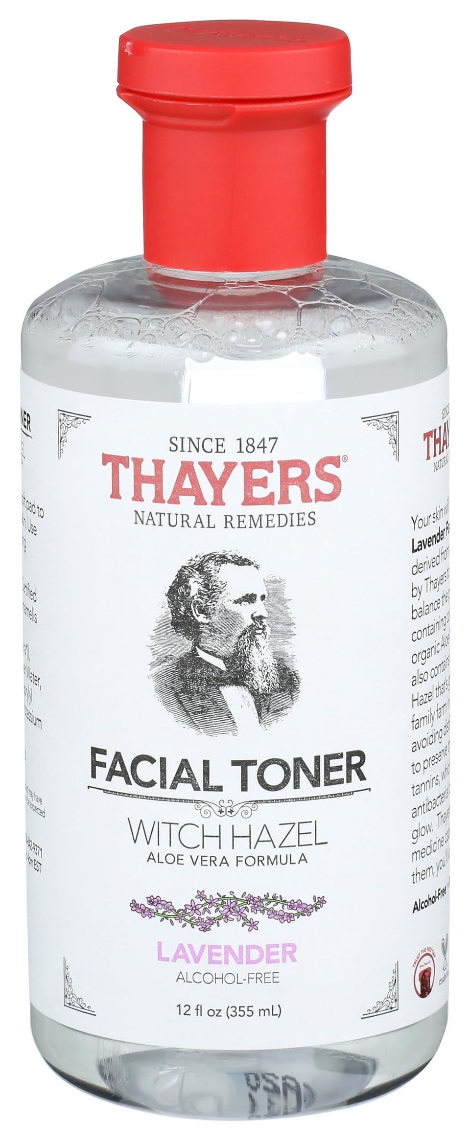 THAYERS front bottle view showing lavender toner for gentle daily toning
