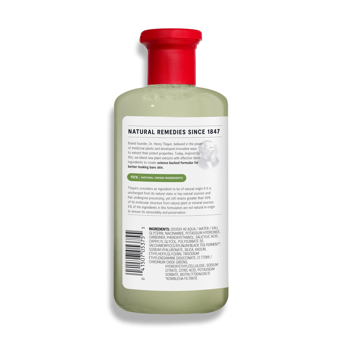 THAYERS toner staged on bathroom vanity suggesting daily routine ease and balance benefit