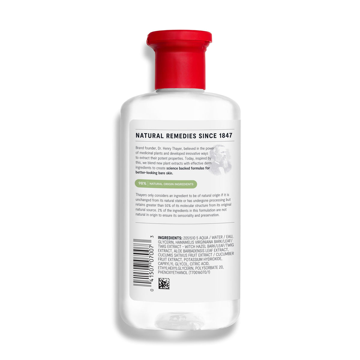 Thayers on a bathroom vanity styled for everyday skincare routine