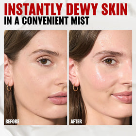 THAYERS droplets on skin texture showing fast absorption and dewy appearance