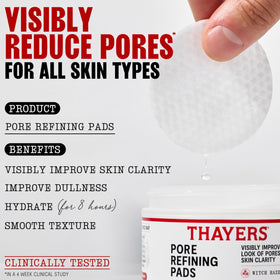 Thayers embossed pad texture close-up for gentle exfoliation benefit