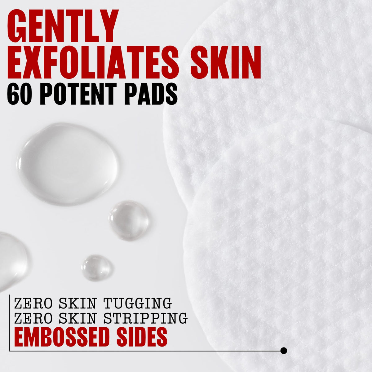 THAYERS pad saturated with toner solution showing concentrated actives