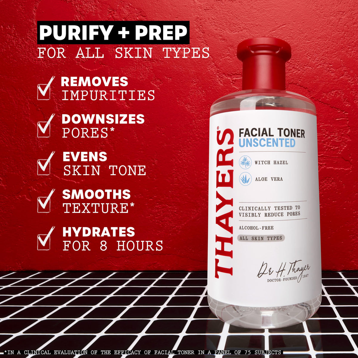 THAYERS pouring toner texture demonstrating lightweight hydration