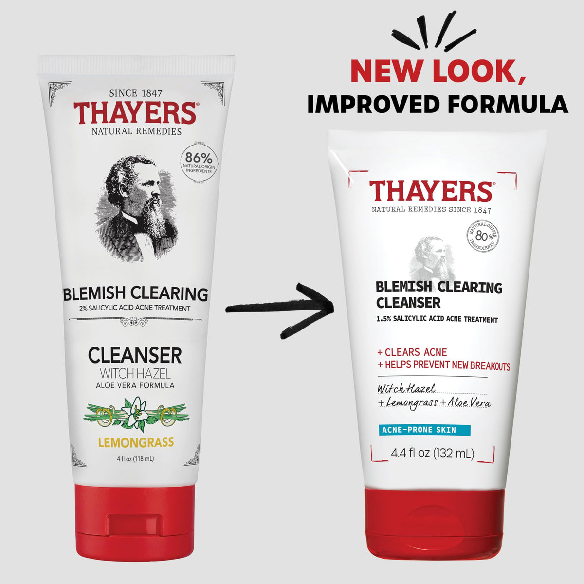 THAYERS label close-up showing 1.5% salicylic acid and plant extracts benefits