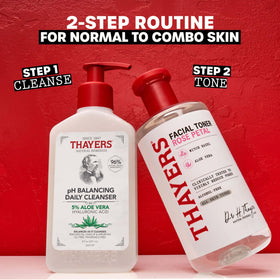 THAYERS product on bathroom shelf showing daily routine convenience