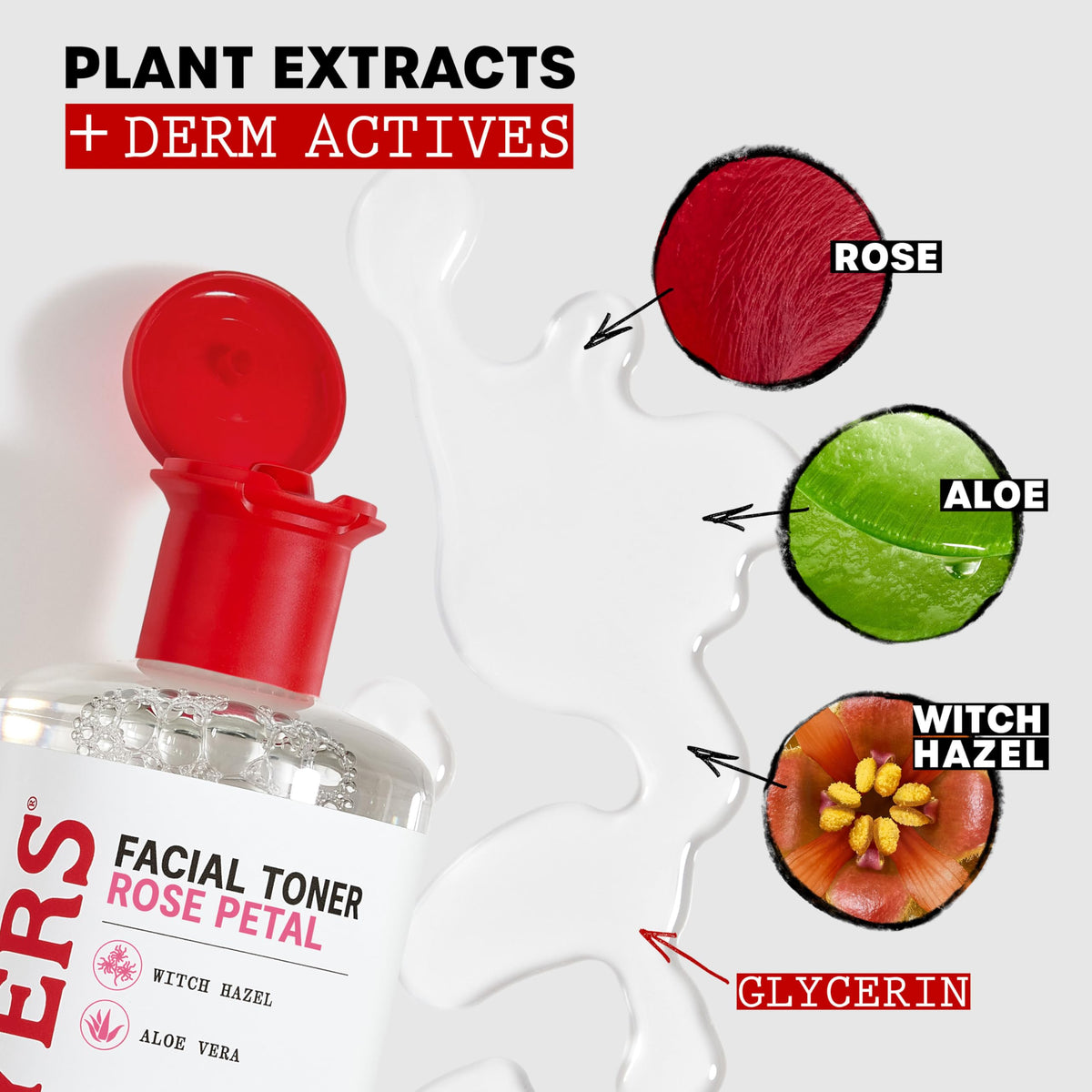 THAYERS pouring toner texture demonstrating lightweight hydration