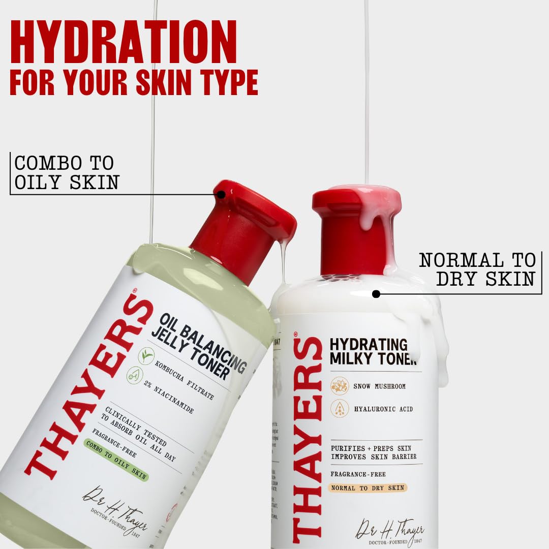 THAYERS 12 fl oz bottle in hand showing true size and long-lasting supply benefit