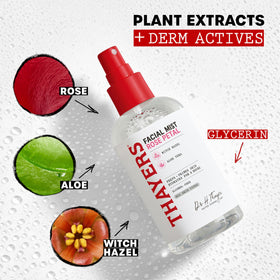Thayers texture drop on hand showing lightweight, fast-absorbing feel benefit