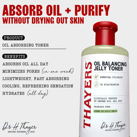 THAYERS jelly texture close-up illustrating lightweight cooling and matte finish