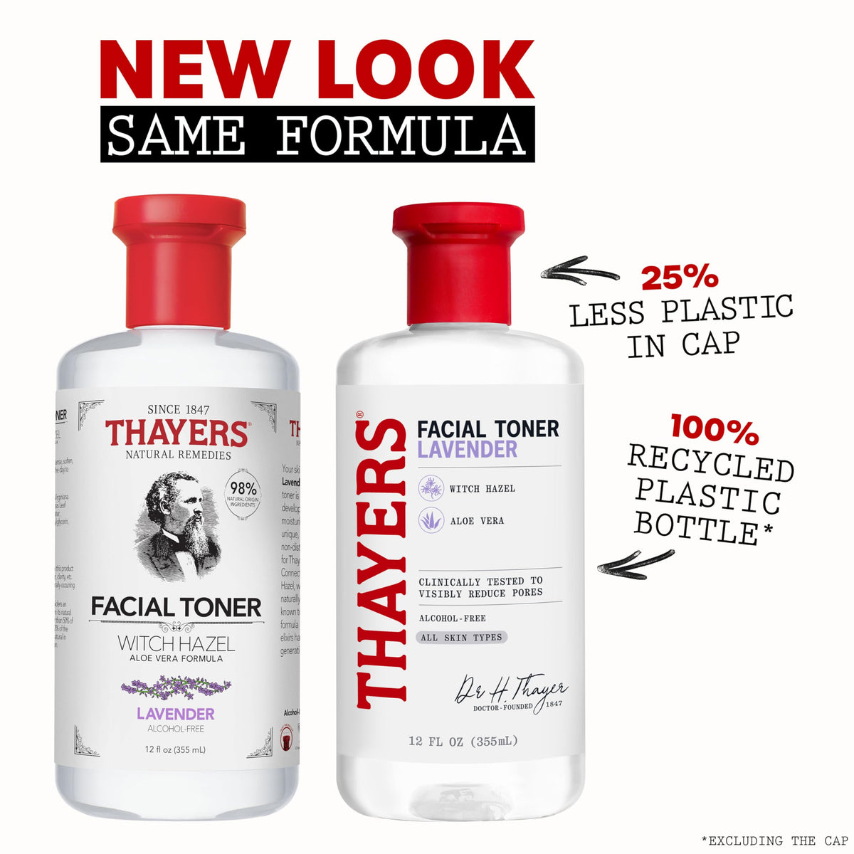 THAYERS close-up of toner texture highlighting clear, lightweight formula for quick absorption