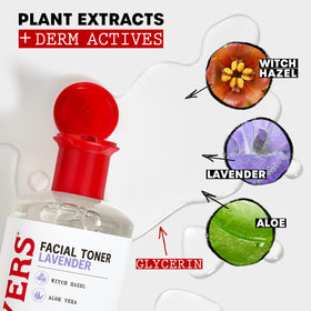 THAYERS toner on cotton pad demonstrating gentle cleansing and prep for skincare benefit